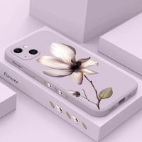 gardenia blooming phone case for iphone 13 12 11 pro max mini x xr xs max se2020 8 7 plus 6 6s plus cover