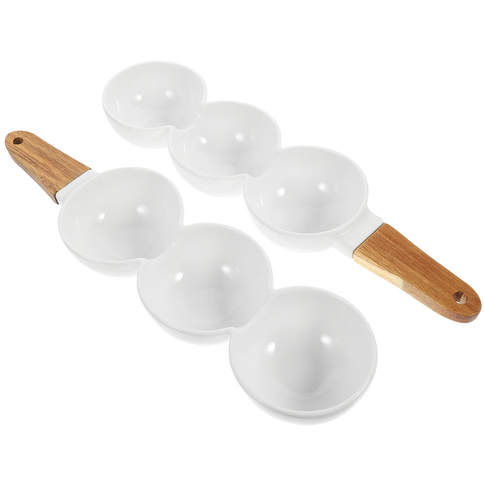 

Serving Sauce Dish Bowl Tray Plate Snack Bowls Ceramic Container Divided Platter Nut Compartment Dishes Appetizer Candy Storage