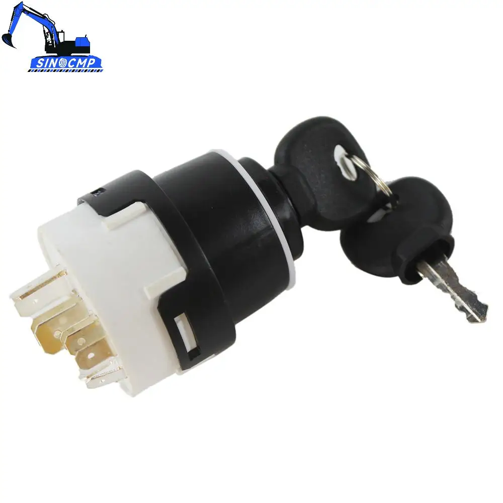 

10-контактный выключатель зажигания экскаватора с 2 ключами для JCB JCB200 JCB220 701 80184 45500
