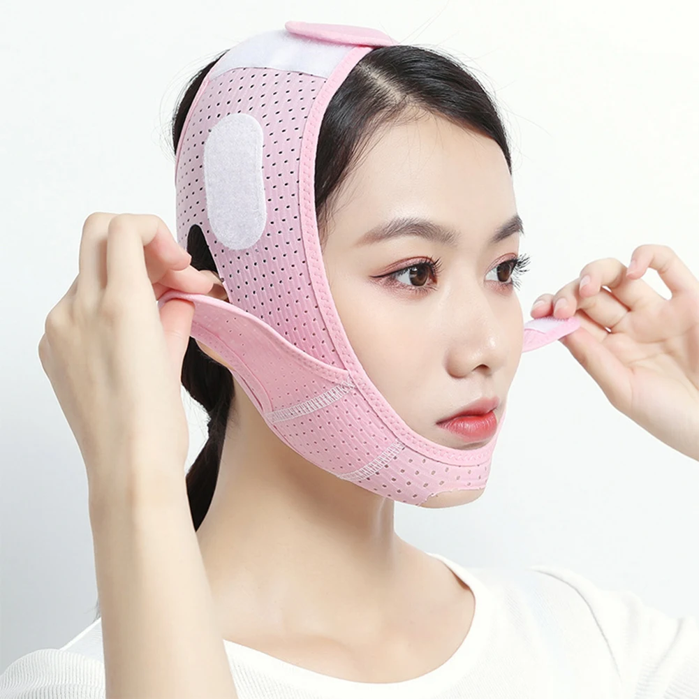 

Women Slimming Chin Cheek Slim Lift Up Mask V Face Line Belt Anti Wrinkle Strap Band Facial Beauty Tool Face Slimming Bandage