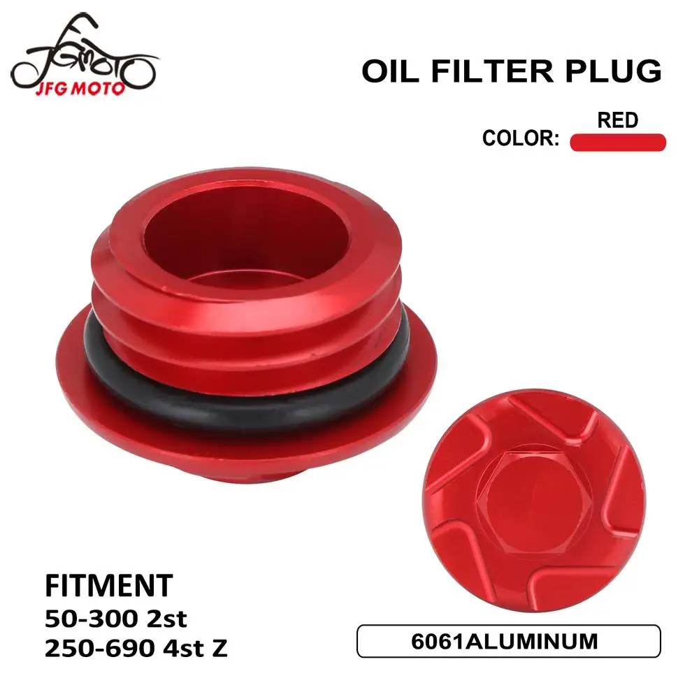 

Motorcycle CNC Oil Filter Plug For KTM SX XC XCW EXC 50 125 150 200 250 300 SXF XCF XCWF EXCF LC4 ENDURO 350 450 500 530