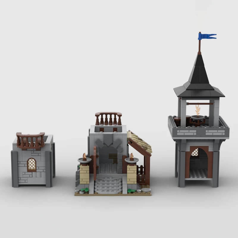 MOC- 201290   Ретро строительные игрушки, средневековая часовая башня, строительный блок, модель, набор кирпичей, креативные подарки, высокое качество для взрослых, 627 шт. (art.: 3920cd7cee63c) - 3920cd7cee63c