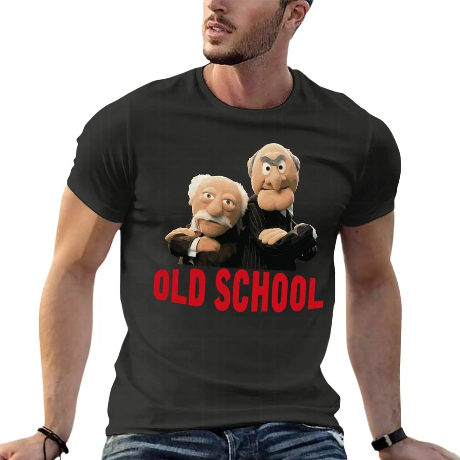 

Muppets Grandmasters Waldorf & Statler Old School Oversized T-Shirt Fashion Men Clothing 100% Cotton Streetwear Top Tee