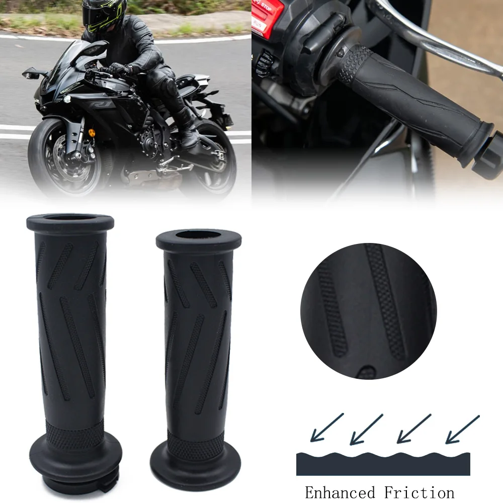 Yamaha FZR400 YZF R1 R1M R1S R6 Motosiklet Kolu Sapları 22Mm Evrensel     Gaz Kolu Kauçuk Kol Gidon Bar Parçaları