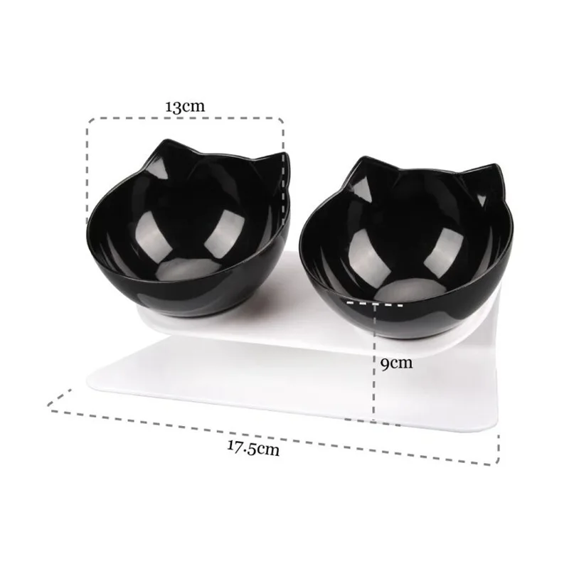 

Non-Slip Double Cat Bowl Dog Bowl With Stand Pet Feeding Cat Water Bowl For Cats Food Pet Bowls For Dogs Feeder Product Supplies