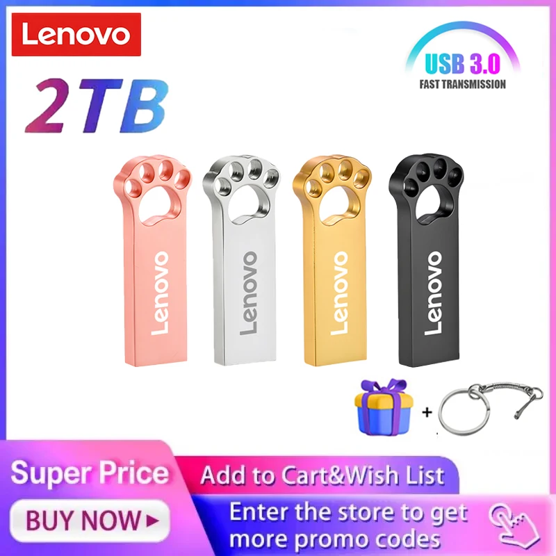 Флеш-накопитель Lenovo 2 ТБ USB 3 0 Type-C