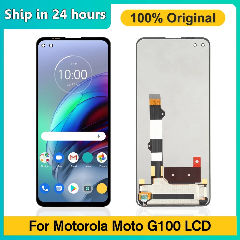 ЖК-дисплей 6 7 дюйма для Motorola Moto G100 + сенсорный экран замены цифрового