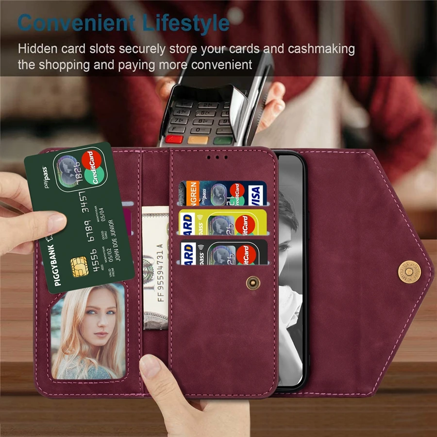 Multifunction Wallet Leather Case For Xiaomi Redmi Note 11 11S 11 Pro 10 10S 10 Pro 9 Pro 8 Pro Mi Poco X3 M3 M4 Pro 11 Lite 11T