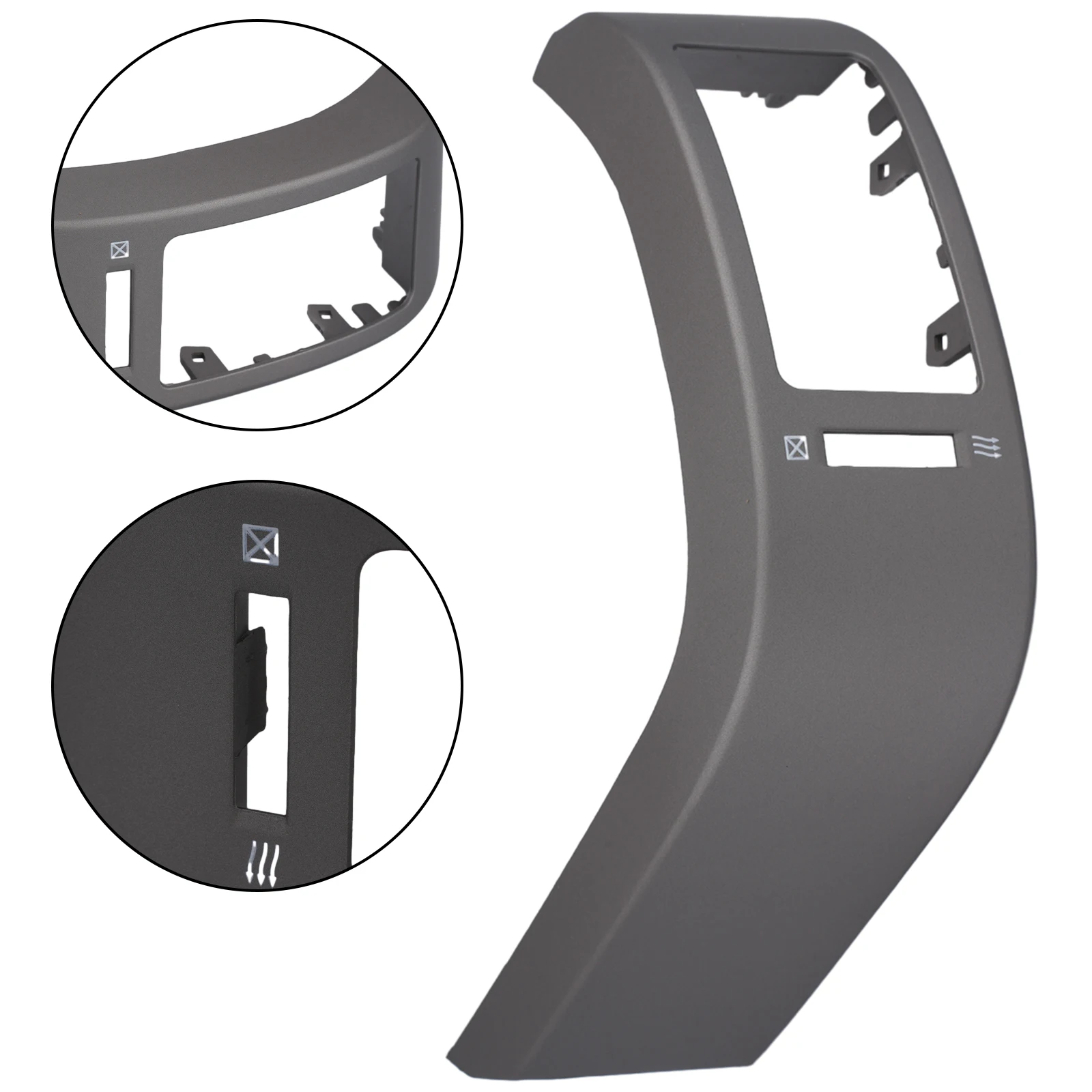 

Car Most Left A/C Dash Air Vent Trim Replace For Toyota For Prius 2004-2009 Silver Plastic Electrical Equipment Air-conditioning