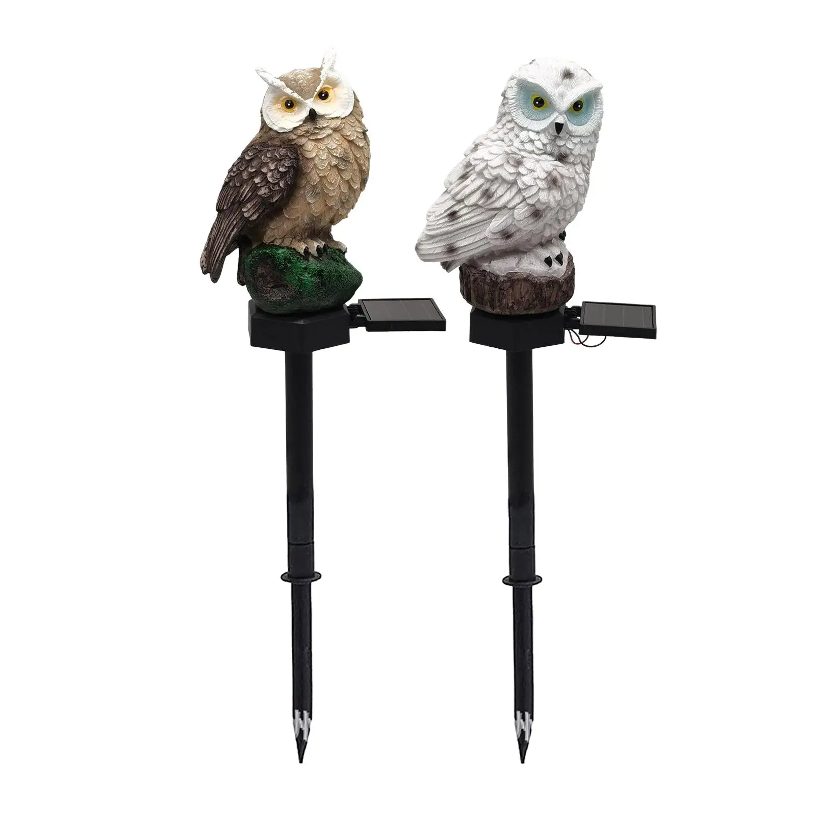 

Stakes Light Owl Night Night Owl Animals Figurine Solar LED Lights with Stake for Garden Yard Pathway Owl Gifts Exterior Home