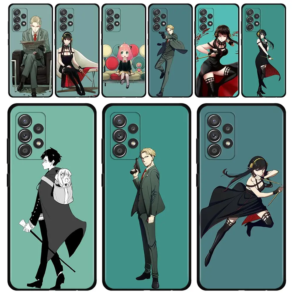 

For Samsung Galaxy A71 A51 A41 A12 A21s A23 A52 A72 A22 A02s A03s A52s A53 A73 A32 A33 A13 Case Spy×Family Twilight And Yor