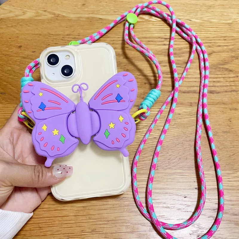 Модный универсальный ремешок в виде разноцветной бабочки