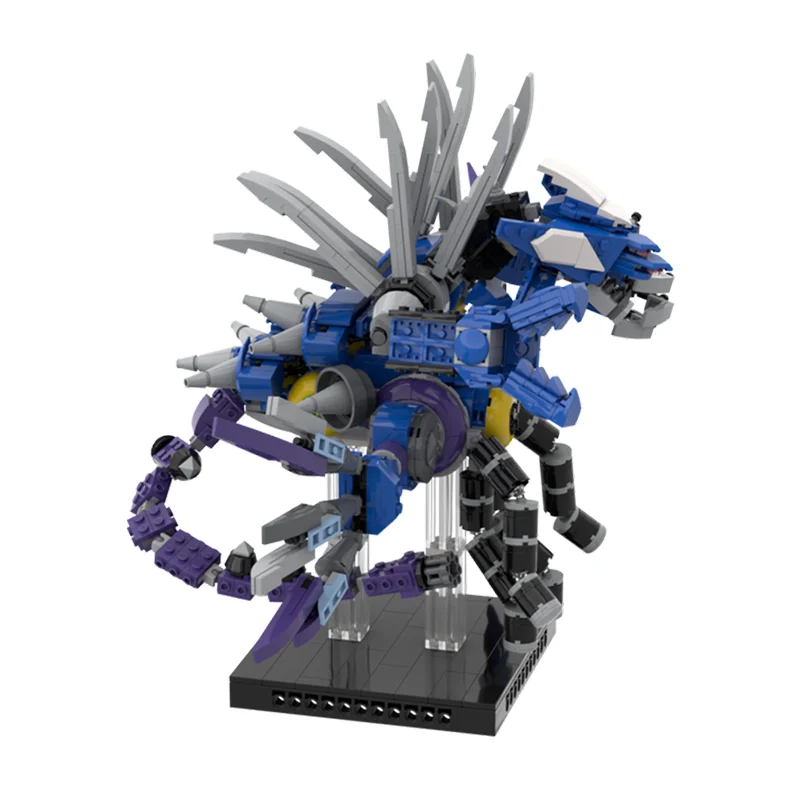 Фото Набор из 948 деталей MOC: Металлическая модель животного-героя Overlord Speed Hero, совместимые строительные блоки, коллекционные детали, инженерный конструктор, подарок №3