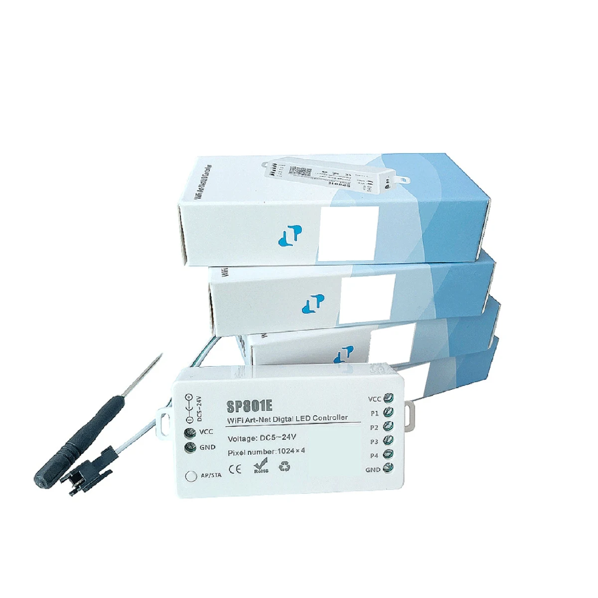 SP801E WIFI Фантомный контроллер Bluetooth Wi-Fi Двухрежимный прямоугольный светового