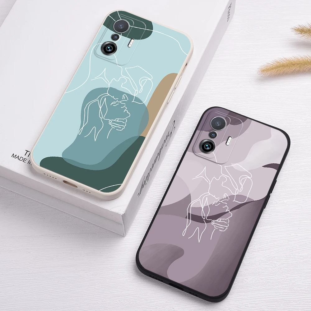 

For Xiaomi Mi 11 Lite 5G NE Case Watercolor Graffiti Silicone Cover For Xiaomi Mi 12 12X 11 Ultra 11T 10T 10 9T Pro Lite 9 8 SE