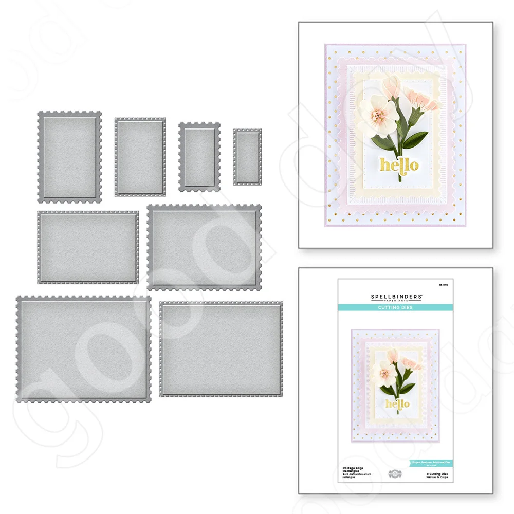 

2022 New Arrival Edge Rectangles Metal Cutting Dies Scrapbook Diary Decoration Embossing Template Diy Greeting Card Handmade