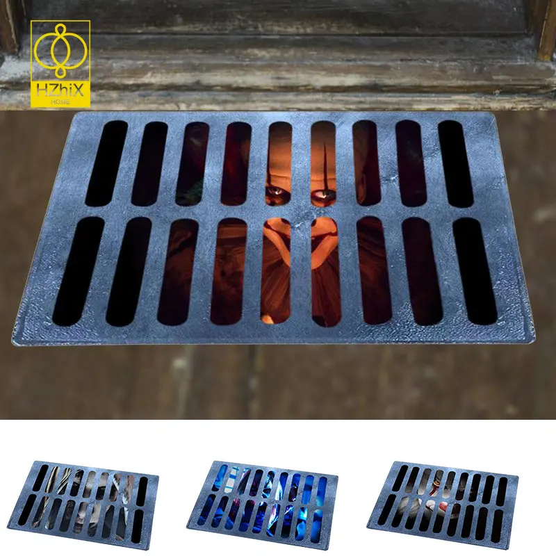 

Clown Trap Horror Floor Mat 3D Illusion Doormat Funny Horror Nonslip Carpet Home Decor Hallway Bathroom Balcony Entrance Rugs