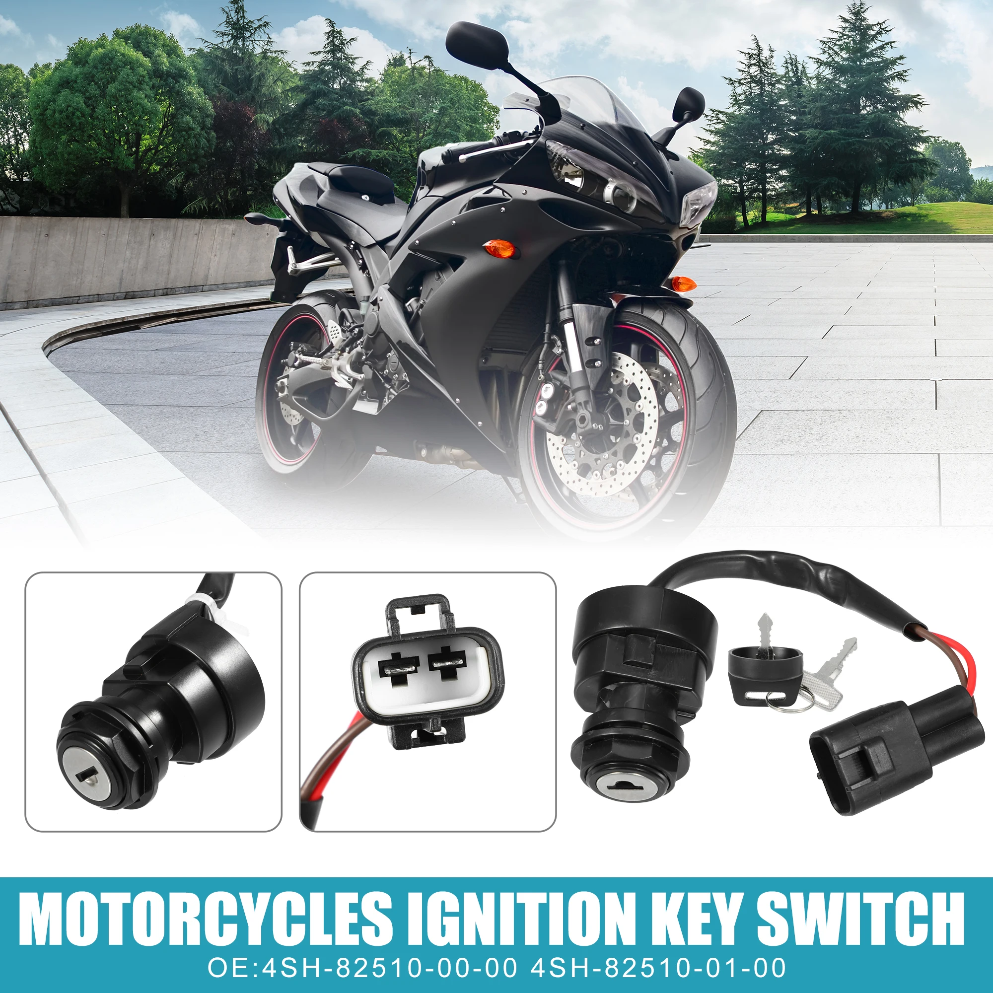 

Ключ зажигания мотоцикла Motoforti 4SH-82510-00-00 4SH-82510-01-00 для Yamaha Big Bear 400 YFM400 2002-2008