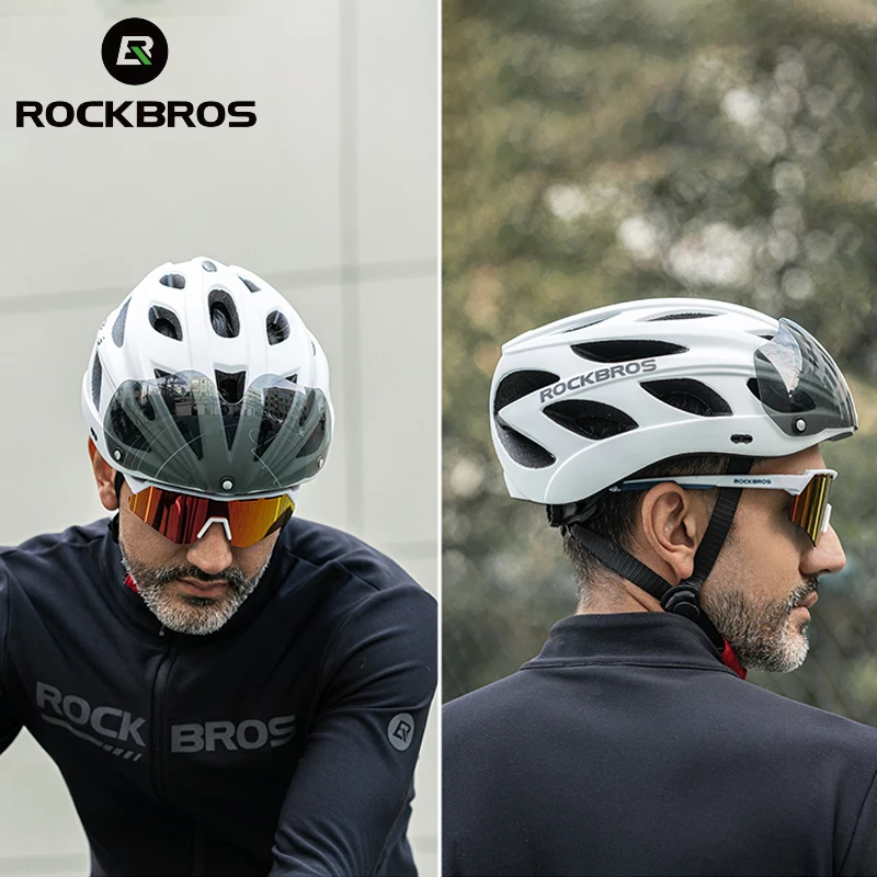 

Велосипедные очки ROCKBROS, шлем двойного режима, для горных и шоссейных велосипедов, солнцезащитные очки, оборудование для электрического ску...