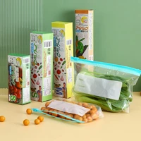 10pcs wrap plastic packaging bags food storage bag reusable freezer sandwich sealing bag kitchen refrigerator food preservation