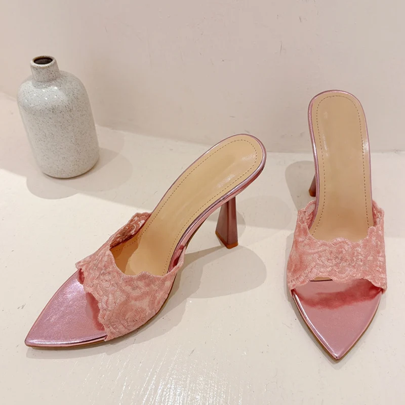 Шлепанцы Liyke женские с вышивкой ручной работы пеньковые сандалии пикантные туфли