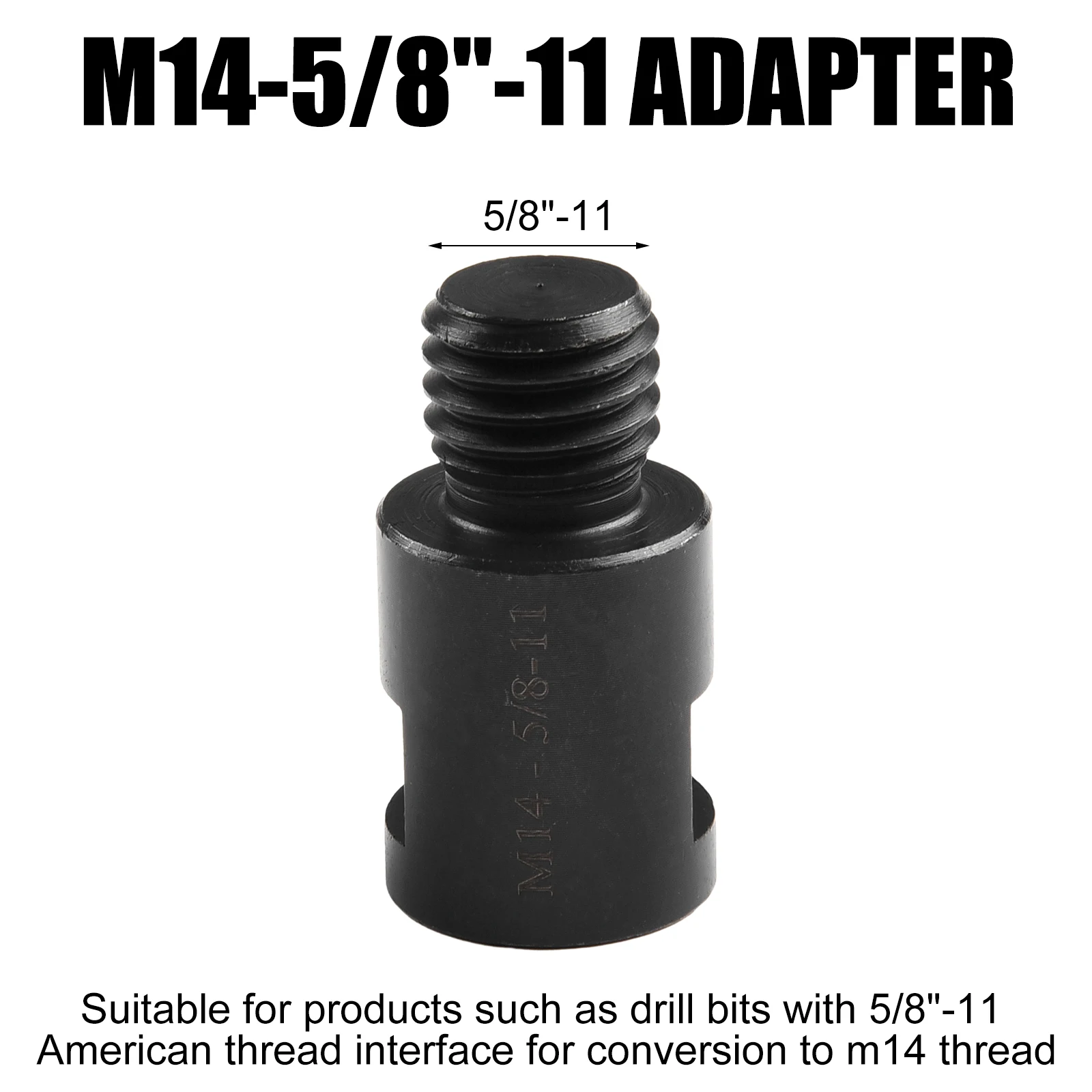 

1pc Angle Grinder Adapter Converter M10 M14 5/8-11 Converter Adapte Arbor Connector For Polishing Pads Drill Bits Cutting