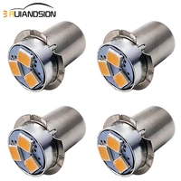 ruiandsion 4pcs 3v 4 5v 6v 12v 18v p13 5s nonpolar led 4300k 6000k torch bulb flashlight replace for 2d 3d 6d maglite 150lm