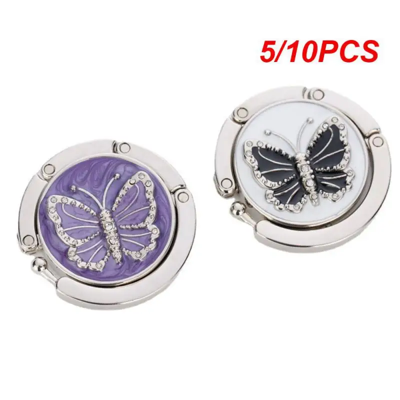 

5/10PCS Easy To Use Bag Hook Creative Decorative Bag Hook Decorative Hook A Variety Of Styles Butterfly Painting Hook