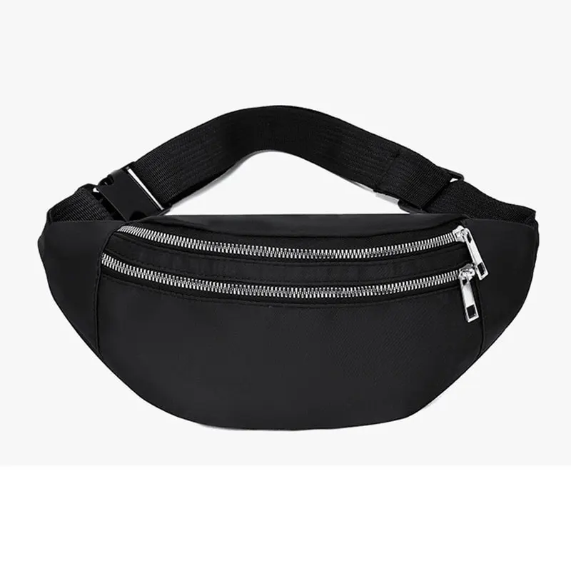 Waist Bag For Women Simple Shoulder Bag Lightweight Oxford Cloth Men Casual Travel Crossbody Bag Wallet Phone Holder Phone Bag