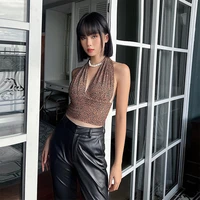 new fashion outdoor sexy girl tank top women backless traf crop tops 2022 summer camisole y2k clothes hollow out club outfits