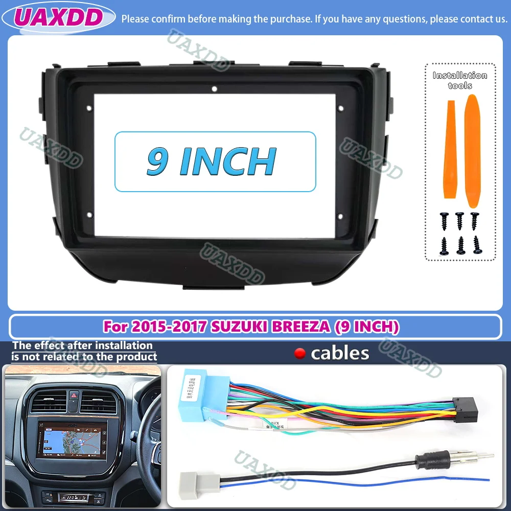 9-дюймовая навигационная панель автомобильный радиоприемник DVD-плеер рамка Fascias