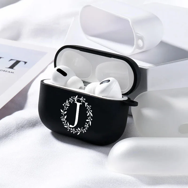 Чехол для наушников Airpods 1 2 3 Pro роскошная Bluetooth гарнитура с белыми листьями и