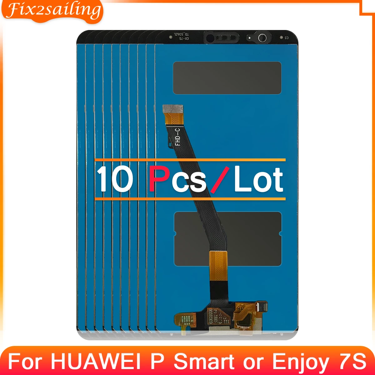 10 шт./лот для Huawei P Smart Screen FIG-LX1 LX3 L21 L22 Дисплей сенсорный дигитайзер в сборе Замена