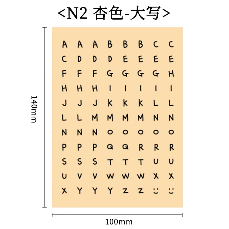 Круглые наклейки с английскими буквами