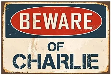 

Остерегайтесь Чарли 8x12 винтажных виниловых фотографий