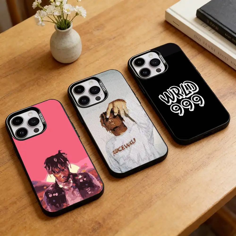 Фото Чехол для телефона Rapper 999 J-Juice W-WRLD для iPhone 17, 16, 15, 14, 13, 12, 11 Plus, Pro Max, XS, цветной, с серебряным покрытием внутри №1