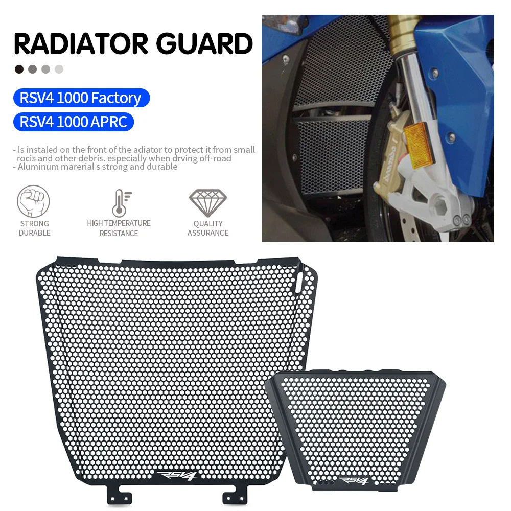 

RSV4 Motorcycle Radiator protection Water tank Protector grille FOR Aprilia RSV4 1000 Factory Tuono V4 2009 2011 2012 2013 2014