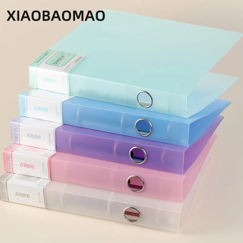 Transparent Desk Organizer Clip For Documents A4 Loose-leaf Binder File Folder Binder Stationery Organizer School Office