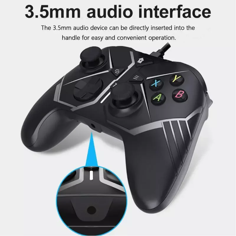 

NEW2023 Wired Gamepads For xbox one Windows Game Controller USB Wired Video Game Joystick Game Console Accessories