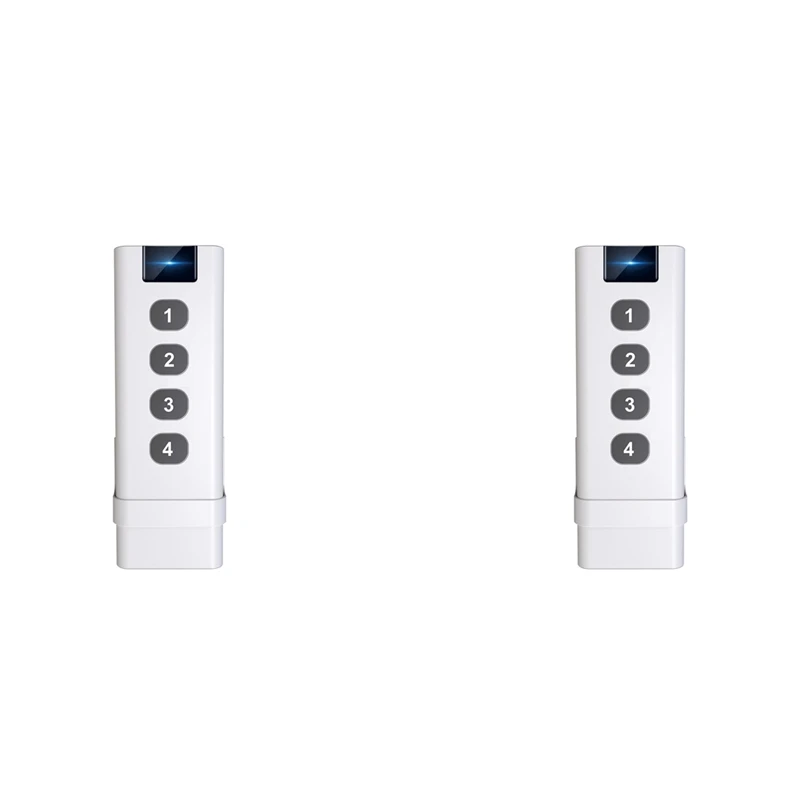 

2X TUYA Zigbee Smart House Wireless Scene Switch 4 Gang Remote Tuya Zigbee Hub Required No Limit To Control Device