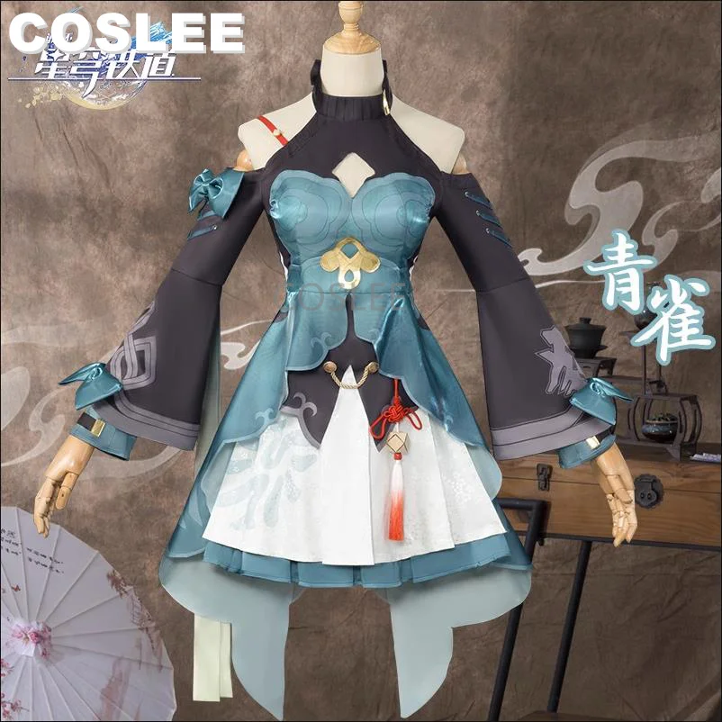 

COSLEE [XS-XXL] Honkai: Star Rail Qingque костюм для косплея, костюм, платье, юбка, униформа для женщин на Хэллоуин