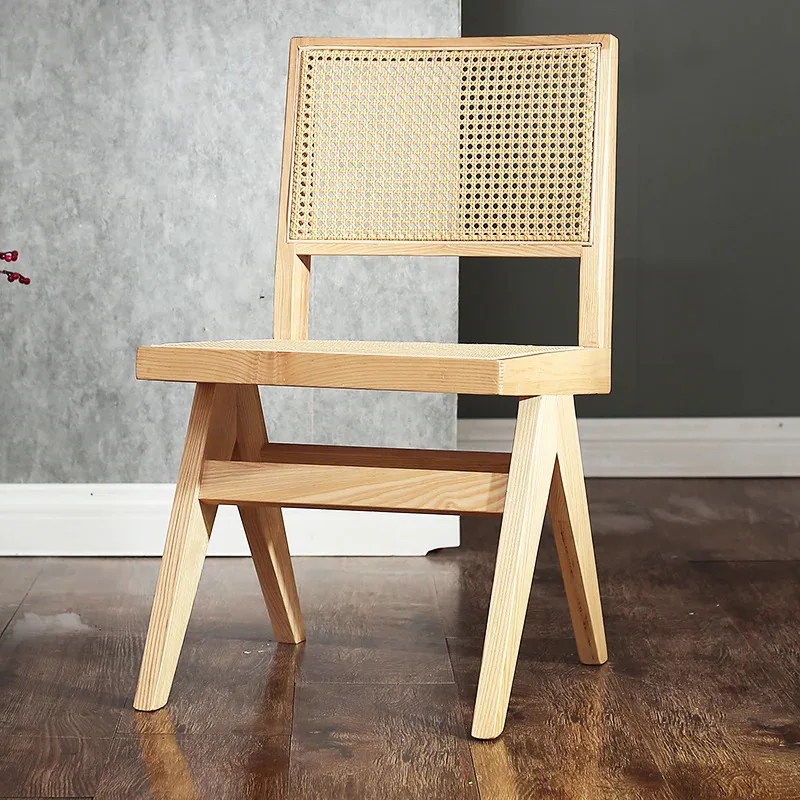 Деревянный стул для гостиной минималистичный дизайн туалетный столик