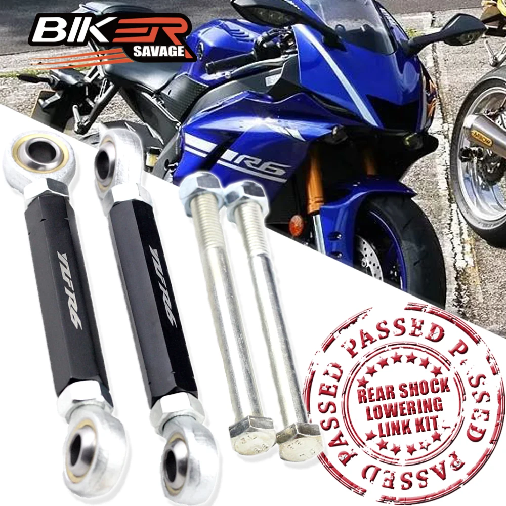 

Rear Lowering Links For YAMAHA YZF R6 2006 2017 2018 Motorcycle Accessories Suspension Lower Billet Drop Kit YZFR6