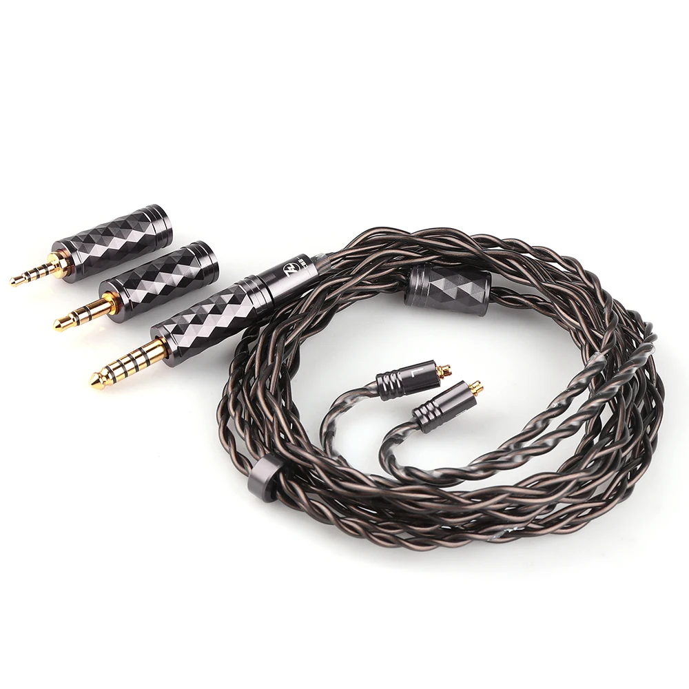 7HZ Bohea 28AWG OCC+Single Crystal Silver Updated Hifi Cable for Earphone In-Ear Monitor