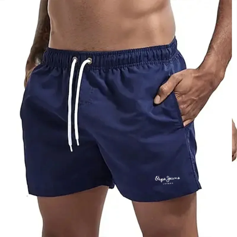 Короткие мужские товары быстро загруженные пляжные имбирытые короткие модные 2024