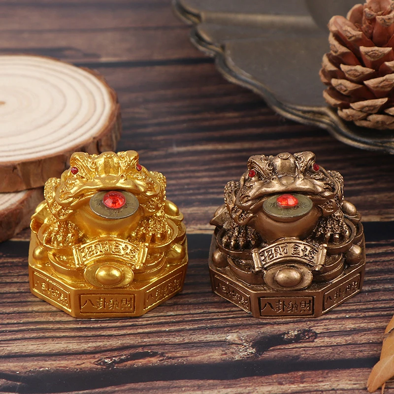 1 шт. настольные украшения фэн-шуй жаба деньги смола удача богатство китайская