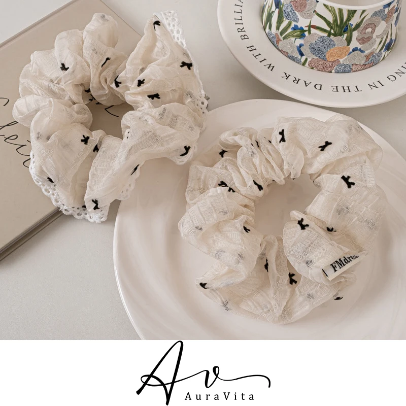 Корейский новый тренд сетчатая ткань с бантом высокоэластичная веревка для