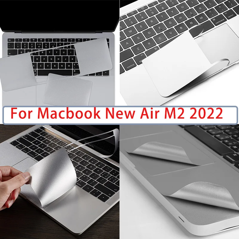 For MacBook 2022 Air 13.6 M2 chip A2681 Pro 14 13 16 inch M1 A2442 Air 13.3” A2337Palms Guard Full Cover + Trackpad Sticker film