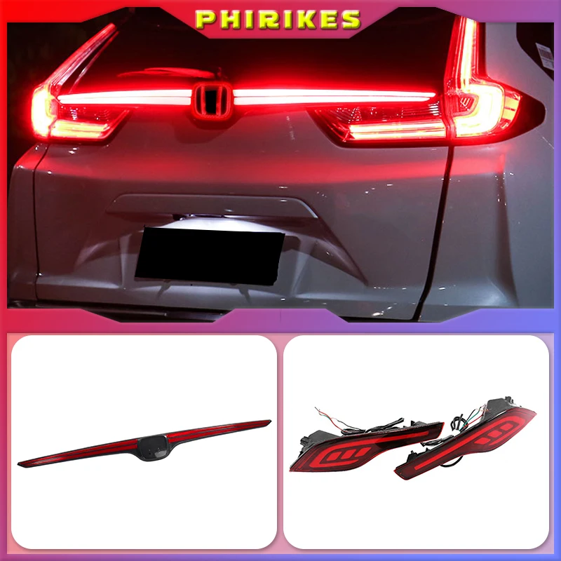 

LED Multi-function 12V LED Reflector Lamp Rear Fog Lamp Bumper Light Brake Light For Honda CRV 2017 2018 2019