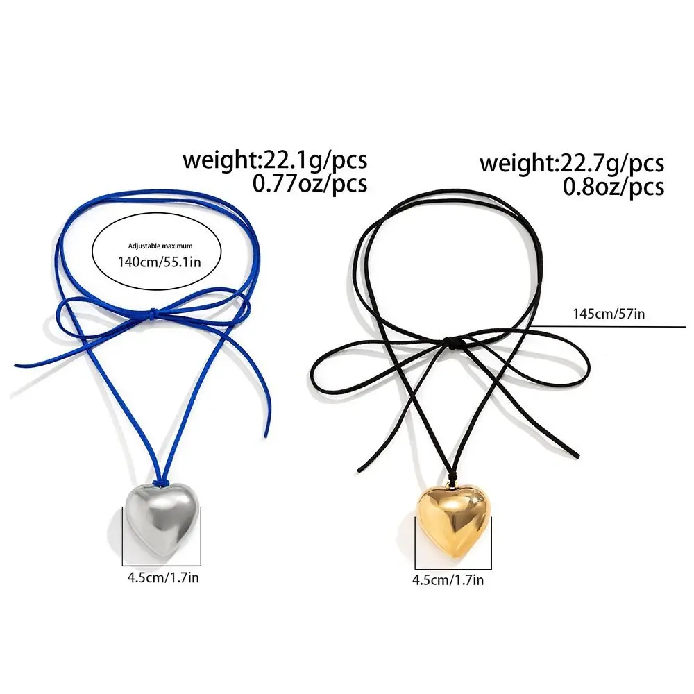 Бархатная вощеная нить ожерелье в форме сердца модная Простая Регулируемая